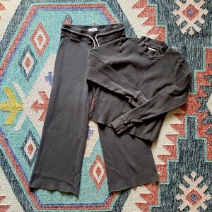 Mate the Label cozy thermal knit lounge set, size XS